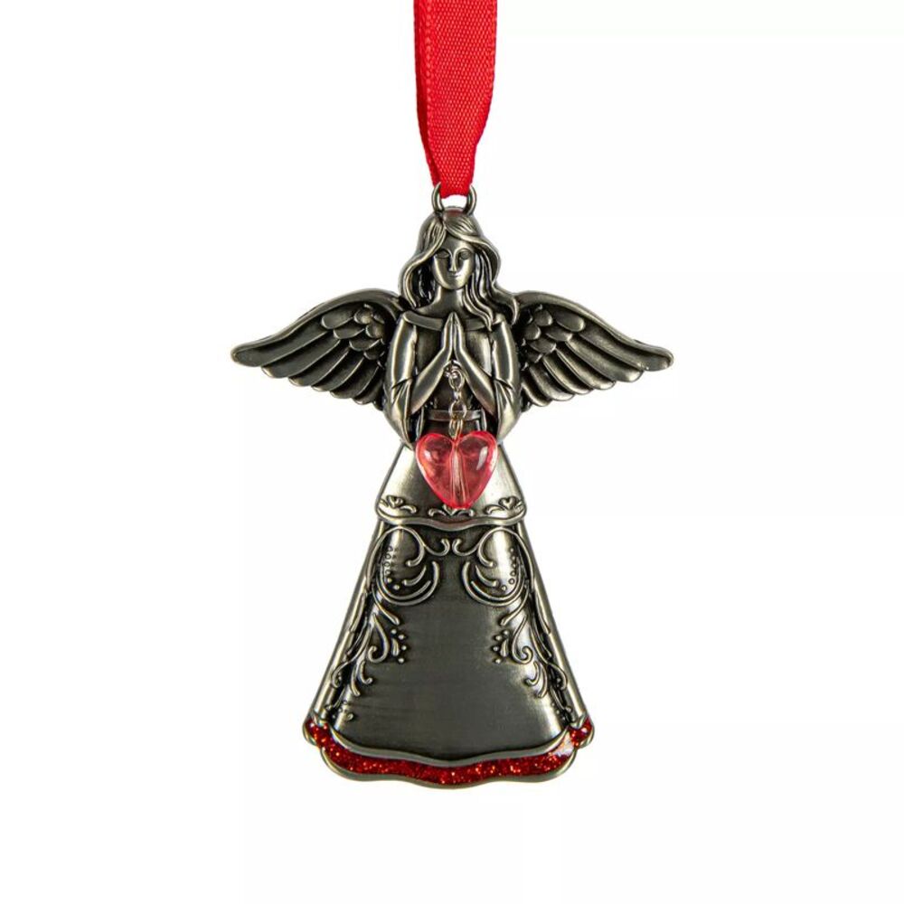 Praying Angel July Birthstone Hanging Ornament